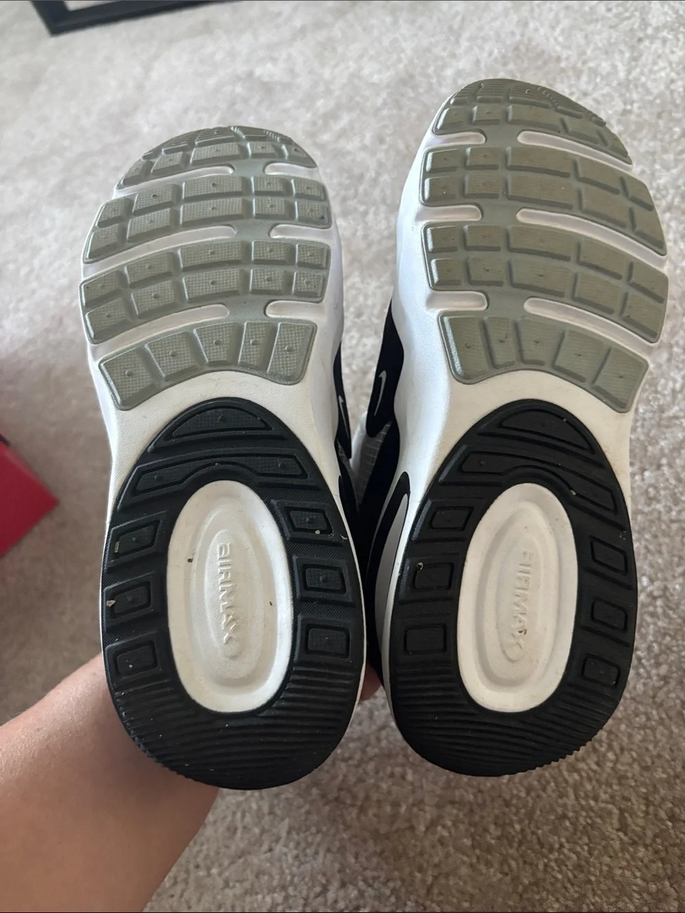 Nike Kids White and Black Velcro Sneaker